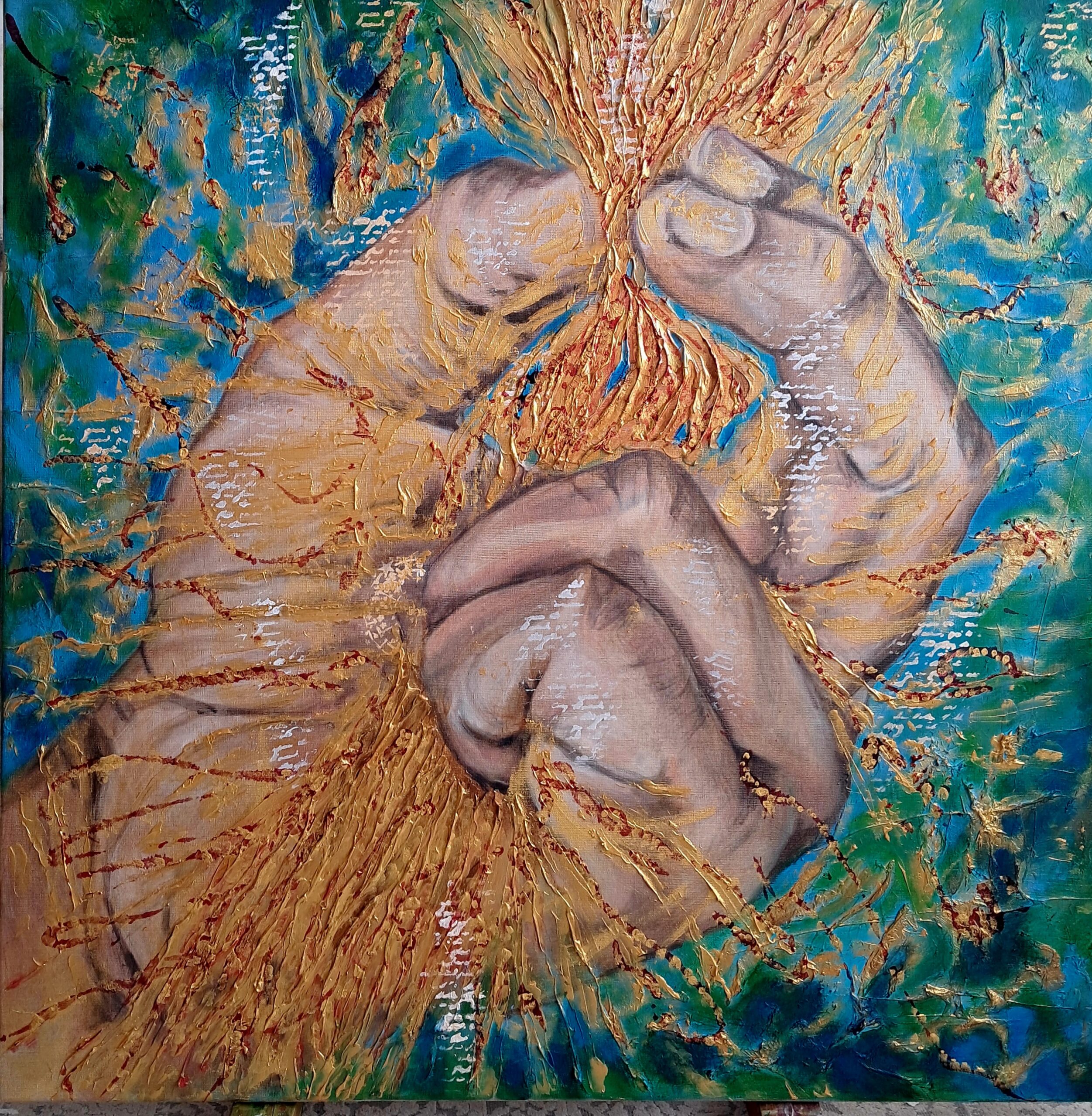 Kubera cykl Mudry | 2024| 100 x 100 cm