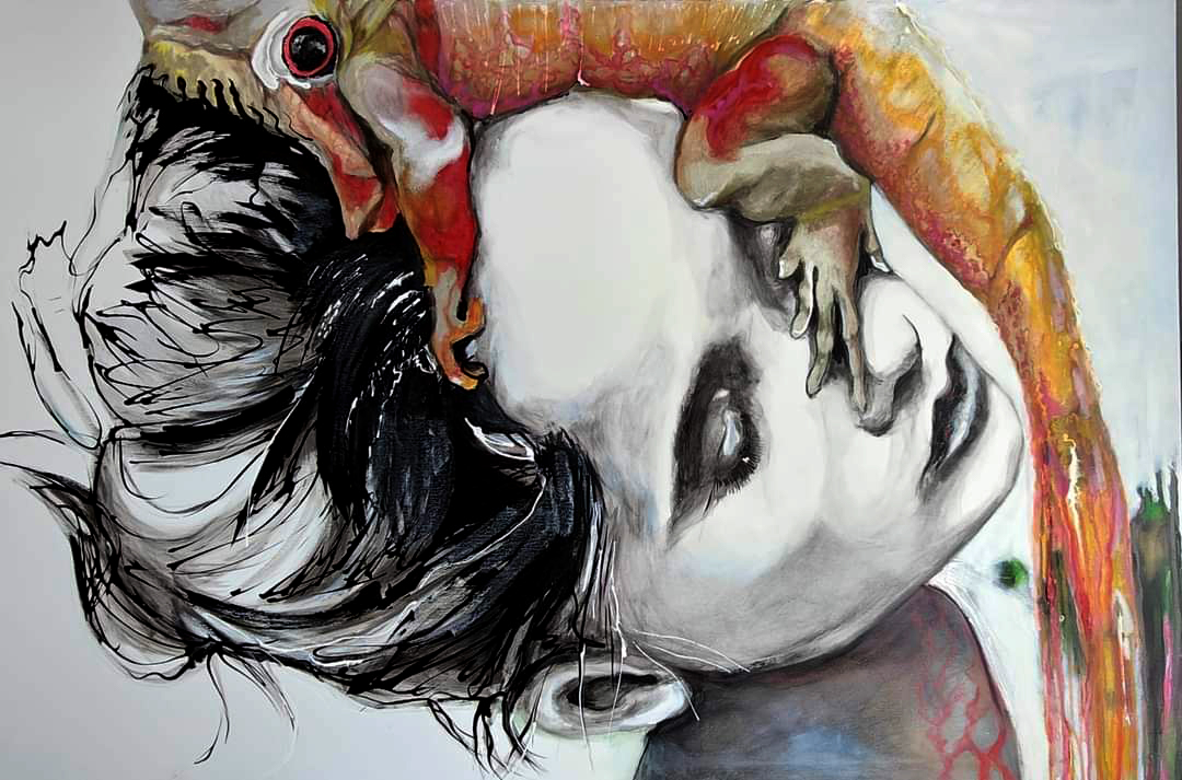 Gad cykl Człowiek Kobieta | 2023| 80 x 100 cm