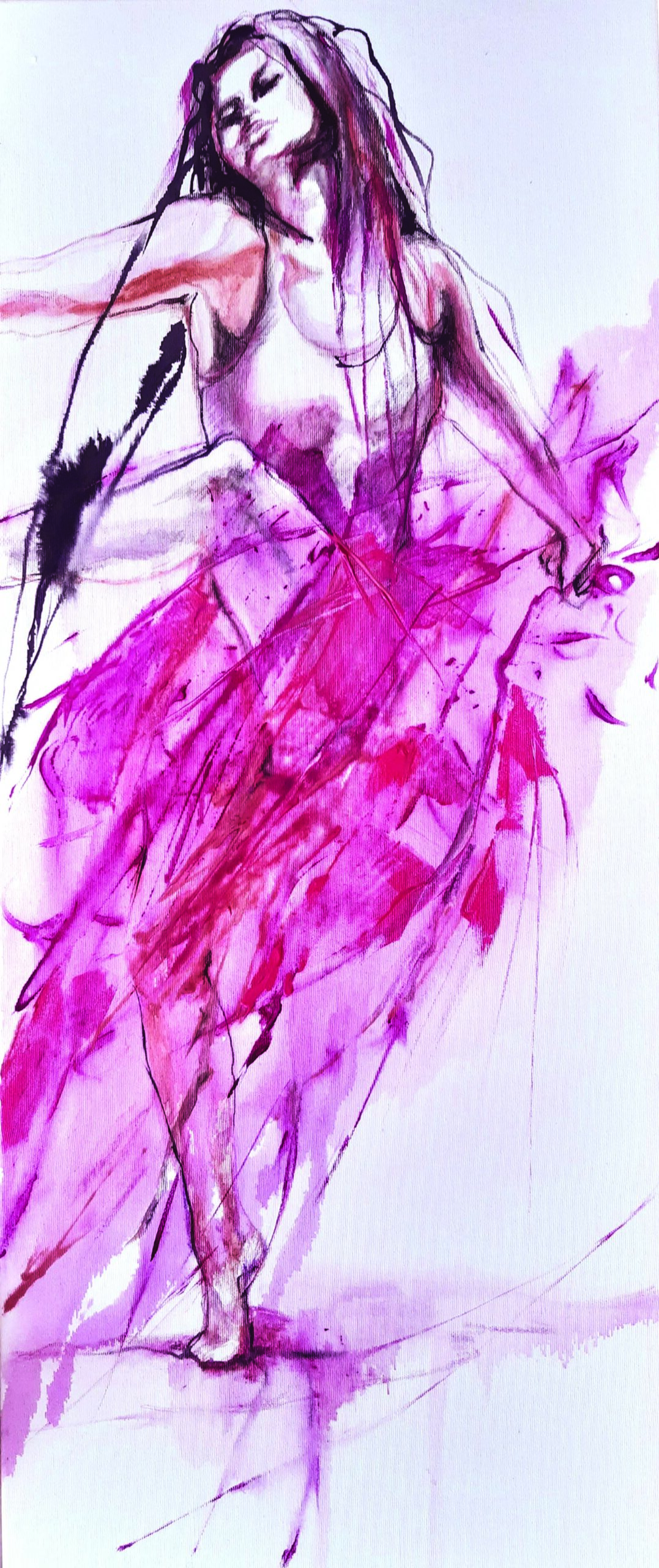 Chamuel cykl Miłość to energia | 2024| 40 x 100 cm