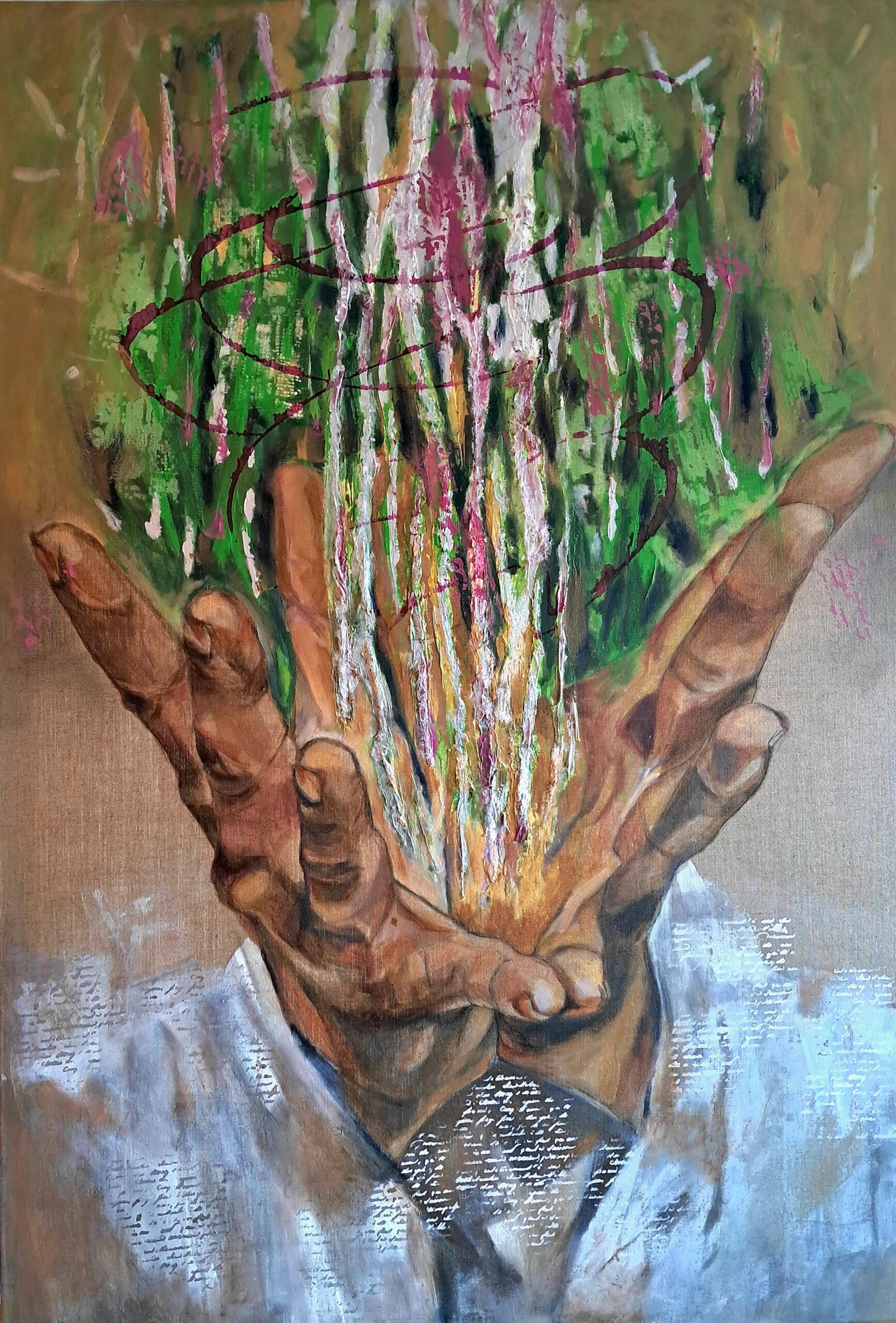 Padma cykl Mudry | 2024| 100 x 150 cm