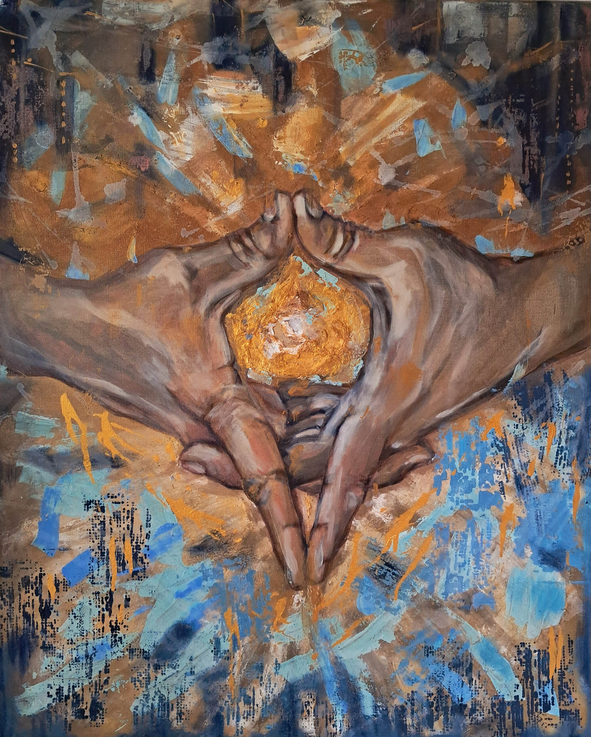 Utarabodhi cykl Mudry | 2024| 80 x 100 cm