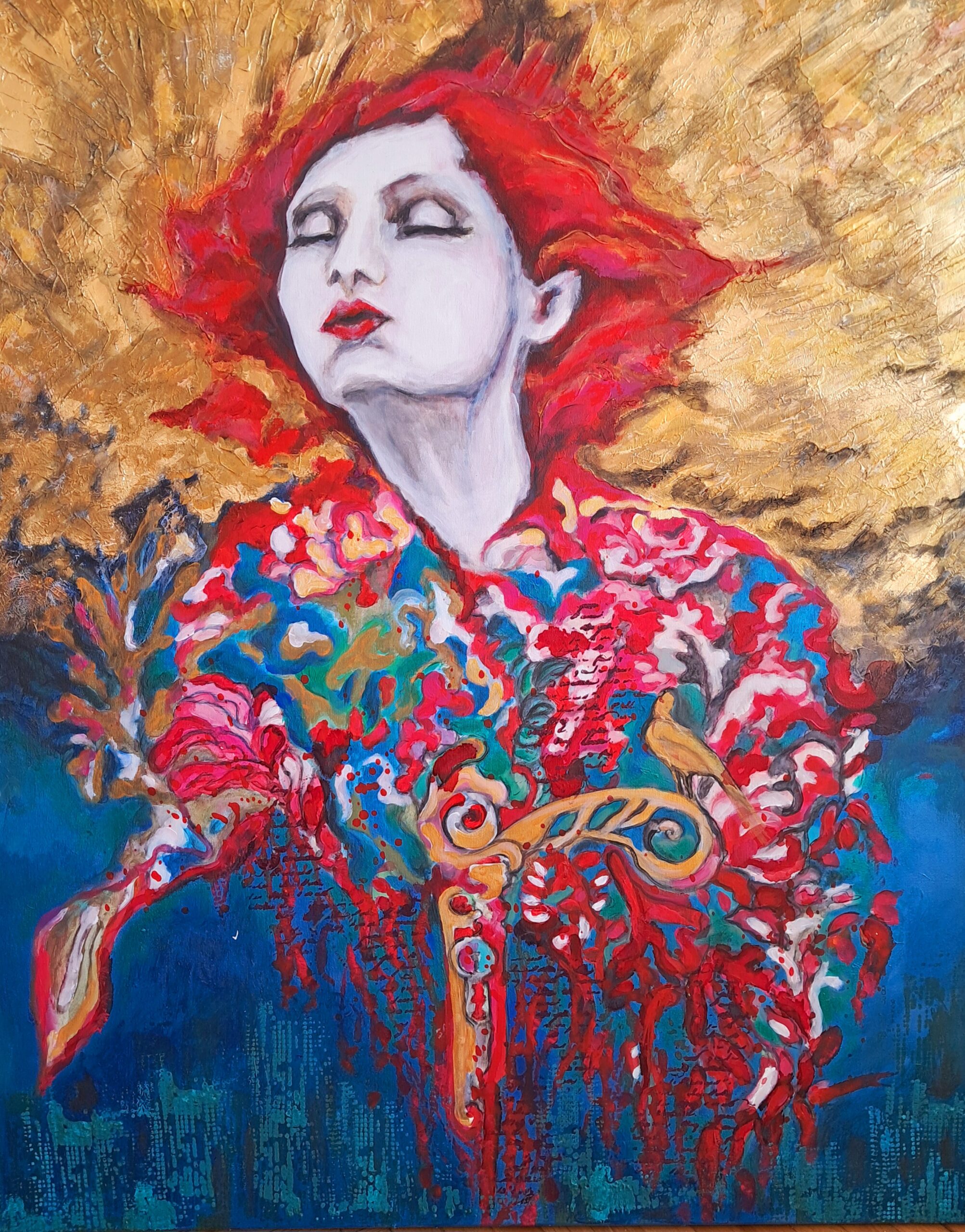 Ruda w złocie| 2025| 80 x 100 cm